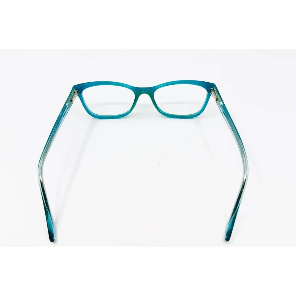 W-108 Eyeglasses Frames Womens Teal Cat Eye 52-17-140